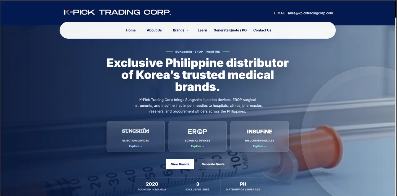 K-Pick Trading Corp Website