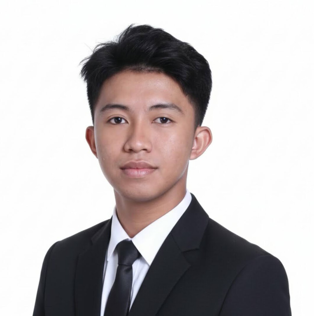 Jhon Wilfred Drio wearing a suit and tie